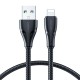 Joyroom Surpass Series A11 USB-A / Lightning 2.4A Cable 0.25 m - Black Joyroom Surpass Series A11 USB-A / Lightning 2.4A Cable 0.25 m - Black
