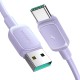 Joyroom Multi-Color Series A14 USB-A / USB-C 3A Cable 1.2m - Purple Joyroom Multi-Color Series A14 USB-A / USB-C 3A Cable 1.2m - Purple