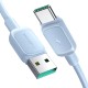 Joyroom Multi-Color Series A14 USB-A / USB-C 3A Cable 1.2 m - Blue Joyroom Multi-Color Series A14 USB-A / USB-C 3A Cable 1.2 m - Blue