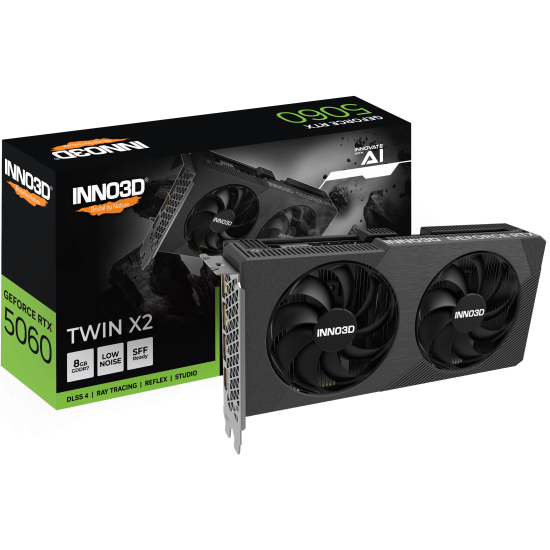 INNO3D GeForce RTX 5060 8GB GDDR7 Twin X2 INNO3D GeForce RTX 5060 8GB GDDR7 Twin X2