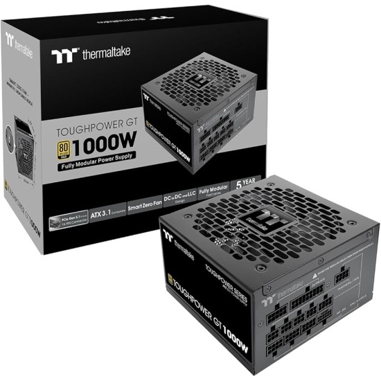 Thermaltake Toughpower GT 1000W ATX3.1 GEN5 80+ Gold Thermaltake Toughpower GT 1000W ATX3.1 GEN5 80+ Gold