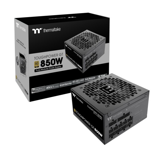 Thermaltake Toughpower GT 850W ATX3.1 GEN5 80+ Gold Thermaltake Toughpower GT 850W ATX3.1 GEN5 80+ Gold