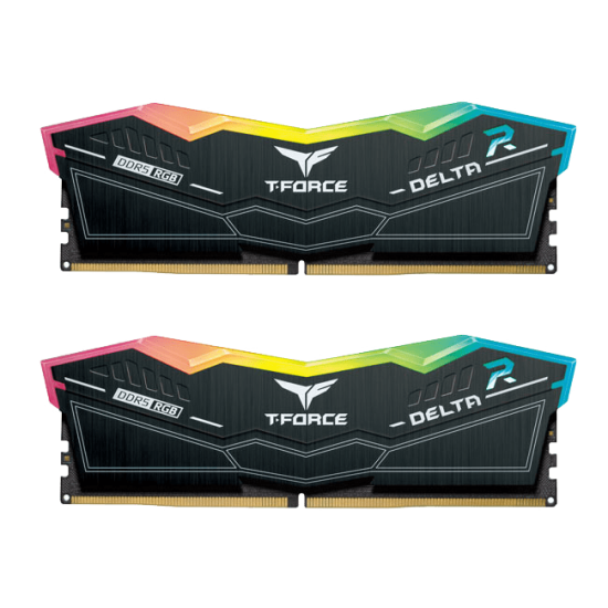 TEAM GROUP T-FORCE DELTA RGB 32GB 6000 DDR5 SET ( 2x16GB ) BLACK CL30 TEAM GROUP T-FORCE DELTA RGB 32GB 6000 DDR5 SET ( 2x16GB ) BLACK CL30