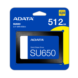 ADATA SSD 512GB 2,5" SATAIII SU650 3D NAND ADATA SSD 512GB 2,5" SATAIII SU650 3D NAND