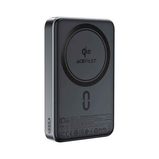 Acefast M11-10000 PD30W Qi2 magnetic wireless charging power bank
