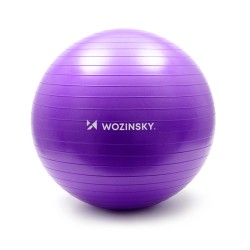 Wozinsky gym ball exercise ball 65 cm fitness purple 64271