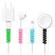Cable cover (4 pcs) spring protection against plug damage (random colors)