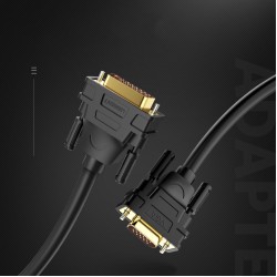 Ugreen cable cable DVI-I (Dual Link - 24+5) - VGA 2m black (DV102) Ugreen cable cable DVI-I (Dual Link - 24+5) - VGA 2m black (DV102)