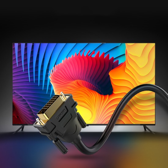 Ugreen cable cable DVI-I (Dual Link - 24+5) - VGA 2m black (DV102) Ugreen cable cable DVI-I (Dual Link - 24+5) - VGA 2m black (DV102)