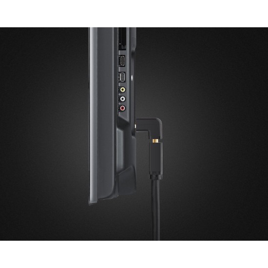 Ugreen adapter right angle connector HDMI bottom black (20109) Ugreen adapter right angle connector HDMI bottom black (20109)