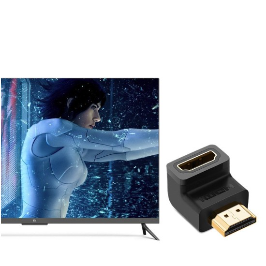 Ugreen adapter right angle connector HDMI bottom black (20109) Ugreen adapter right angle connector HDMI bottom black (20109)