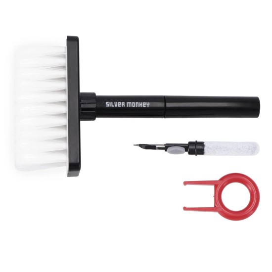 Silver Monkey 3in1 keyboard and headphones cleaning kit Silver Monkey 3in1 keyboard and headphones cleaning kit