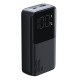 Joyroom JR-PBC07 20000mAh 30W mini power bank with USB-C and Lightning cables - black Joyroom JR-PBC07 20000mAh 30W mini power bank with USB-C and Lightning cables - black