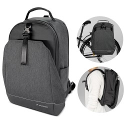 Wozinsky bicycle trunk bag, bicycle backpack with frame, 2-in-1, 40l, black (WBB33BK)