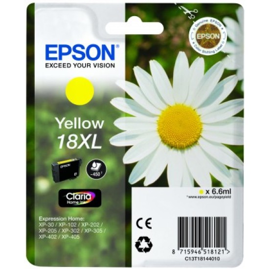 EPSON INK CARTRIDGE 18XL  YELLOW