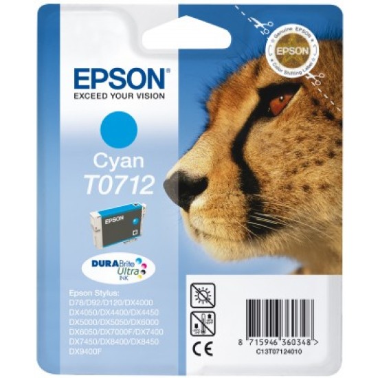 EPSON INK CARTRIDGE T0712 CYAN