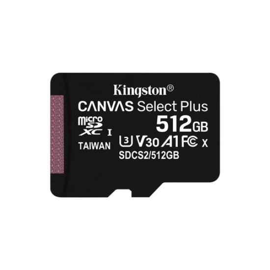 KINGSTON MSDHC CL10 512GB CANVAS SELECT PLUS SDCS2/512GB KINGSTON MSDHC CL10 512GB CANVAS SELECT PLUS SDCS2/512GB