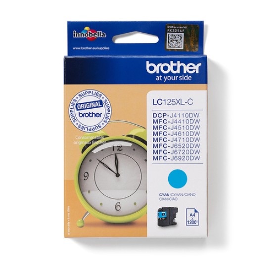 BROTHER Ink Cartridge LC125XL Cyan