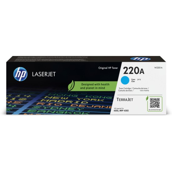 HP 220A Cyan Original LaserJet Toner Cartridge HP 220A Cyan Original LaserJet Toner Cartridge