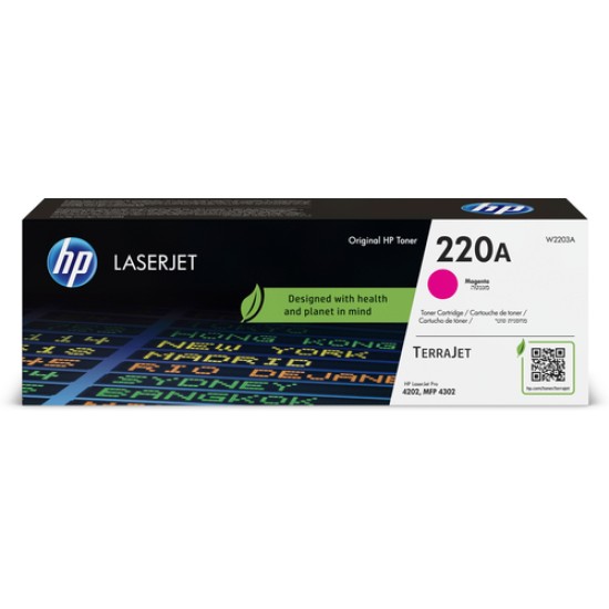 HP 220A Magenta Original LaserJet Toner Cartridge HP 220A Magenta Original LaserJet Toner Cartridge