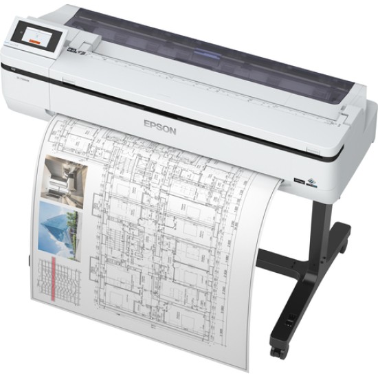 EPSON PLOTTER 36 SURECOLOR SC-T5100M, A0 MFP, WITH STAND, 31 SEC/PAGE ON A1, 2400X1200 DPI, 1 GB RAM, CUTTER, TOUCH SCREEN, 4 INKS, USB, LAN, WIFI, WIFI DIRECT, 2YW