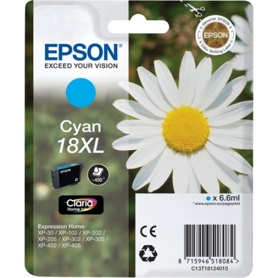 EPSON INK CARTRIDGE 18XL CYAN EPSON INK CARTRIDGE 18XL CYAN