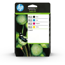 HP 953 4-pack Black/Cyan/Magenta/Yellow Original Ink Cartridges HP 953 4-pack Black/Cyan/Magenta/Yellow Original Ink Cartridges