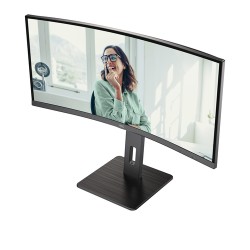 AOC CU34P3CV computer monitor 86.4 cm (34\") 3440 x 1440 pixels UltraWide Quad HD LED Black