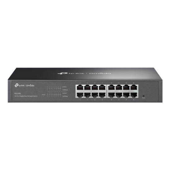 TP-Link Omada ES216G network switch Managed L2 Gigabit Ethernet (10/100/1000) Black TP-Link Omada ES216G network switch Managed L2 Gigabit Ethernet (10/100/1000) Black