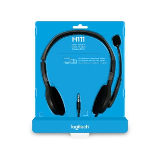 Logitech Headset H111 Stereo black retail