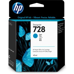 HP Ink Cartridge 728 Cyan For T830