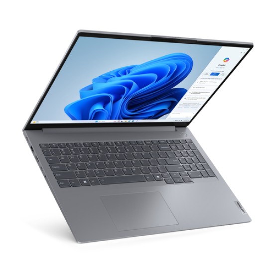 Lenovo ThinkBook 16 G7 ARP AMD Ryzen™ 5 7535HS Laptop 40.6 cm (16\") WUXGA 16 GB DDR5-SDRAM 512 GB SSD Wi-Fi 6E (802.11ax) Windows 11 Pro English Grey