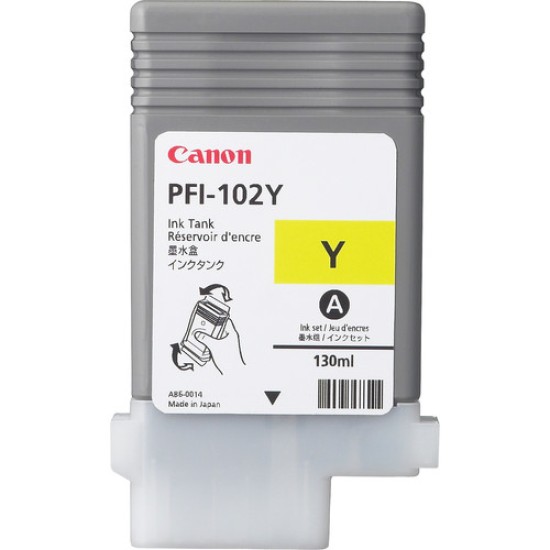 CANON INK CARTRIDGE PFI-102 YELLOW