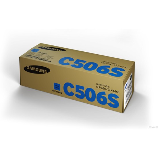 Samsung CLT-C506S Cyan Original Toner Cartridge Samsung CLT-C506S Cyan Original Toner Cartridge