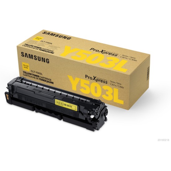 Samsung CLT-Y503L High Yield Yellow Original Toner Cartridge Samsung CLT-Y503L High Yield Yellow Original Toner Cartridge
