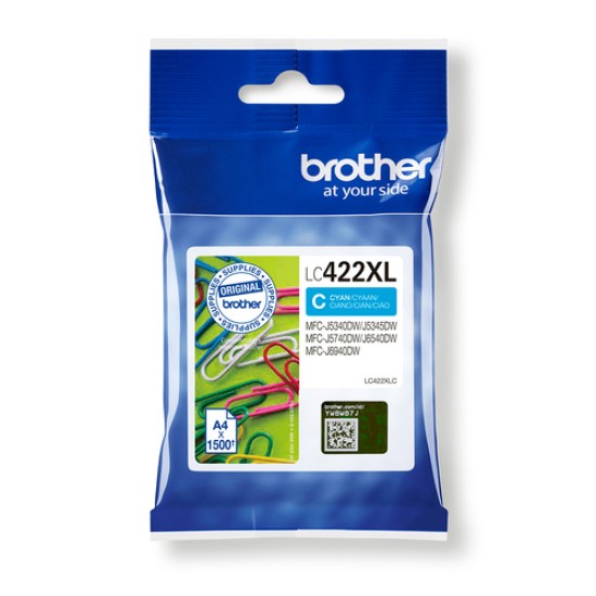 BROTHER Ink Cartridge LC422XL CYAN
