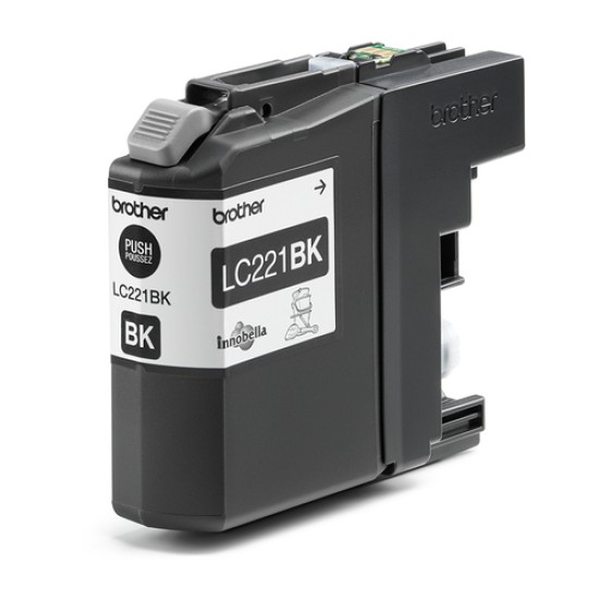 BROTHER INK CARTRIDGE LC221 BLACK  MCFJ 460/480/485/680/880 &amp;amp;amp; DCP562