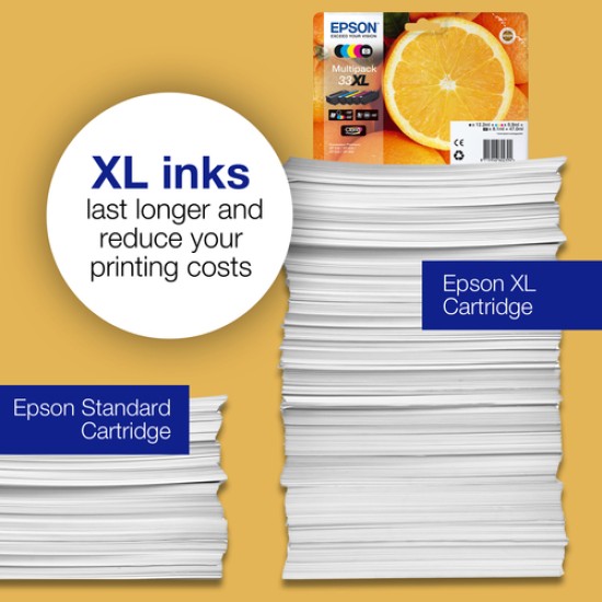 Epson Oranges 33 Claria Premium Multipack 5-colours Ink Epson Oranges 33 Claria Premium Multipack 5-colours Ink