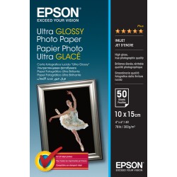 Epson Ultra Glossy Photo Paper - 10x15cm - 50 Sheets