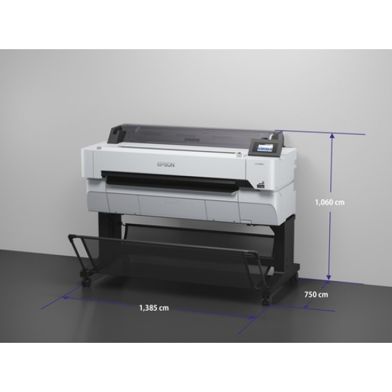 EPSON PLOTTER 36 SURECOLOR SC-T5400M A0 MFP, WITH STAND, 22 SEC/PAGE ON A1, 2400X1200 DPI, 1 GB RAM, CUTTER, ROLL PAPER, 4 INKS, AIR PRINT, USB, LAN, WIFI, WIFI DIRECT, 2YW
