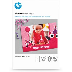 HP Matte Photo Paper 180 g/m2 10 x 15 cm (101 x 152 mm) 25 sheets HP Matte Photo Paper 180 g/m2 10 x 15 cm (101 x 152 mm) 25 sheets