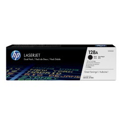 HP 128A 2-pack Black Original LaserJet Toner Cartridges