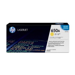 HP 650A Yellow Original LaserJet Toner Cartridge HP 650A Yellow Original LaserJet Toner Cartridge