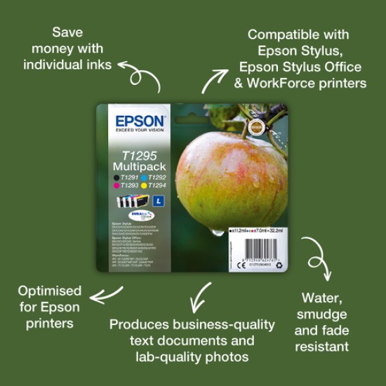 Epson Apple T1291 DURABrite Ultra Single Black Ink