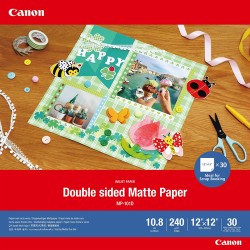 Canon MP-101D Double-sided Matte Paper, 12\"x12\", 30 sheets