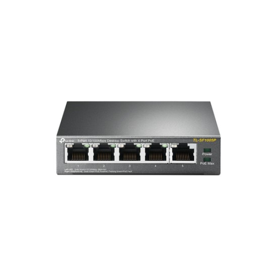 TP-LINK SWITCH 5PORTS 10/100 LAN PORTS, 4 X PoE+, 67W, UNMANAGED, DESKTOP