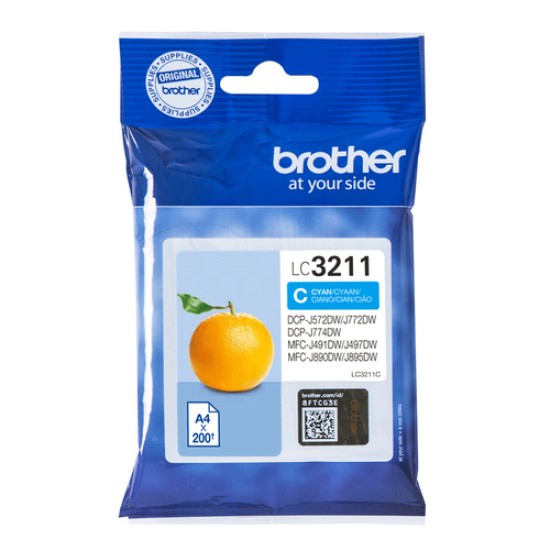 BROTHER INK CARTRIDGE LC3211 CYAN BROTHER INK CARTRIDGE LC3211 CYAN