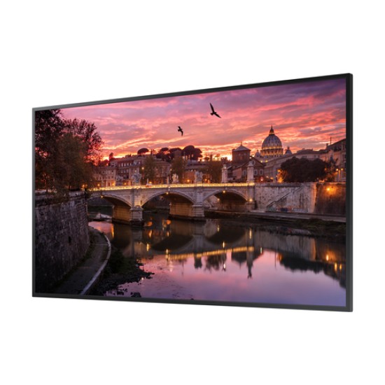 Samsung QB43R Digital signage flat panel 109.2 cm (43\") LED Wi-Fi 350 cd/m² 4K Ultra HD Black Built-in processor Tizen 4.0 16/7