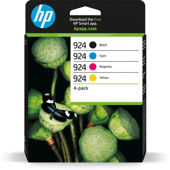 HP 924 CMYK Original Ink Cartridge 4-Pack HP 924 CMYK Original Ink Cartridge 4-Pack