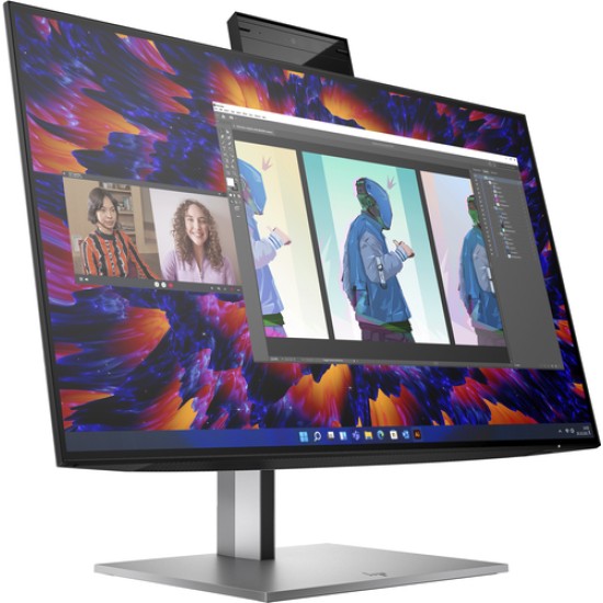 HP MONITOR 23.8'', Z24m G3 CONFERENCING BUSINESS, IPS LED, QHD 2560 X 1440, 5MS, 400 NITS, SPEAKERS, CAMERA 5MP, HEIGHT ADJUSTABLE, PIVOT, SWIVEL, TILT, HDMI, DISPLAY PORT, USB-C, LAN, 3YW, BLACK HP MONITOR 23.8, Z24m G3 CONFERENCING BUSINESS, IPS LED, QHD 2560 X 1440, 5MS, 400 NITS, SPEAKERS, CAMERA 5MP, HEIGHT ADJUSTABLE, PIVOT, SWIVEL, TILT, HDMI, DISPLAY PORT, USB-C, LAN, 3YW, BLACK